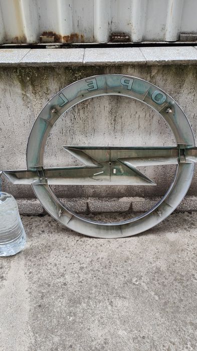 OPEL рекламни емблеми 2бр. емблема Опел табела реклама сервиз магазин