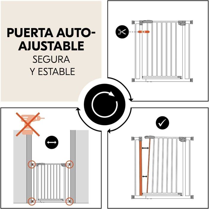 Hauck Poarta de siguranță pentru scări , 96-101 cm , gri inchis