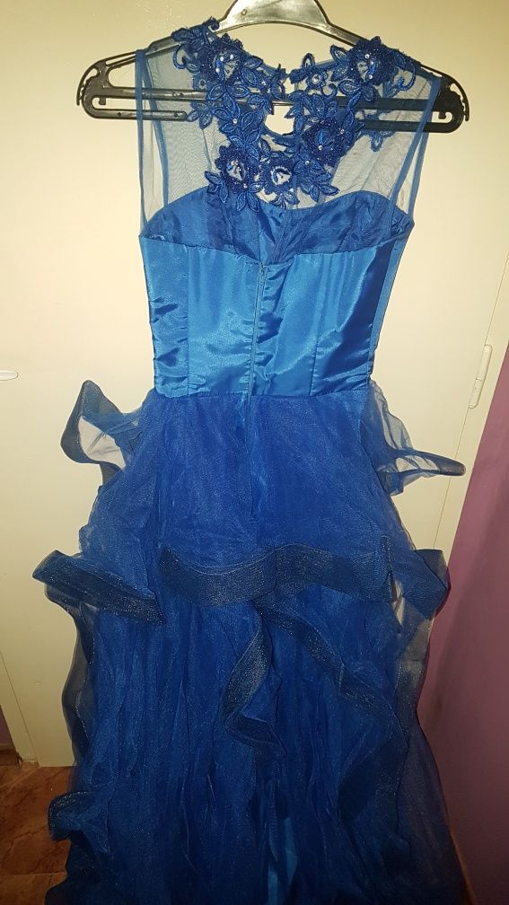 Бална рокля синя