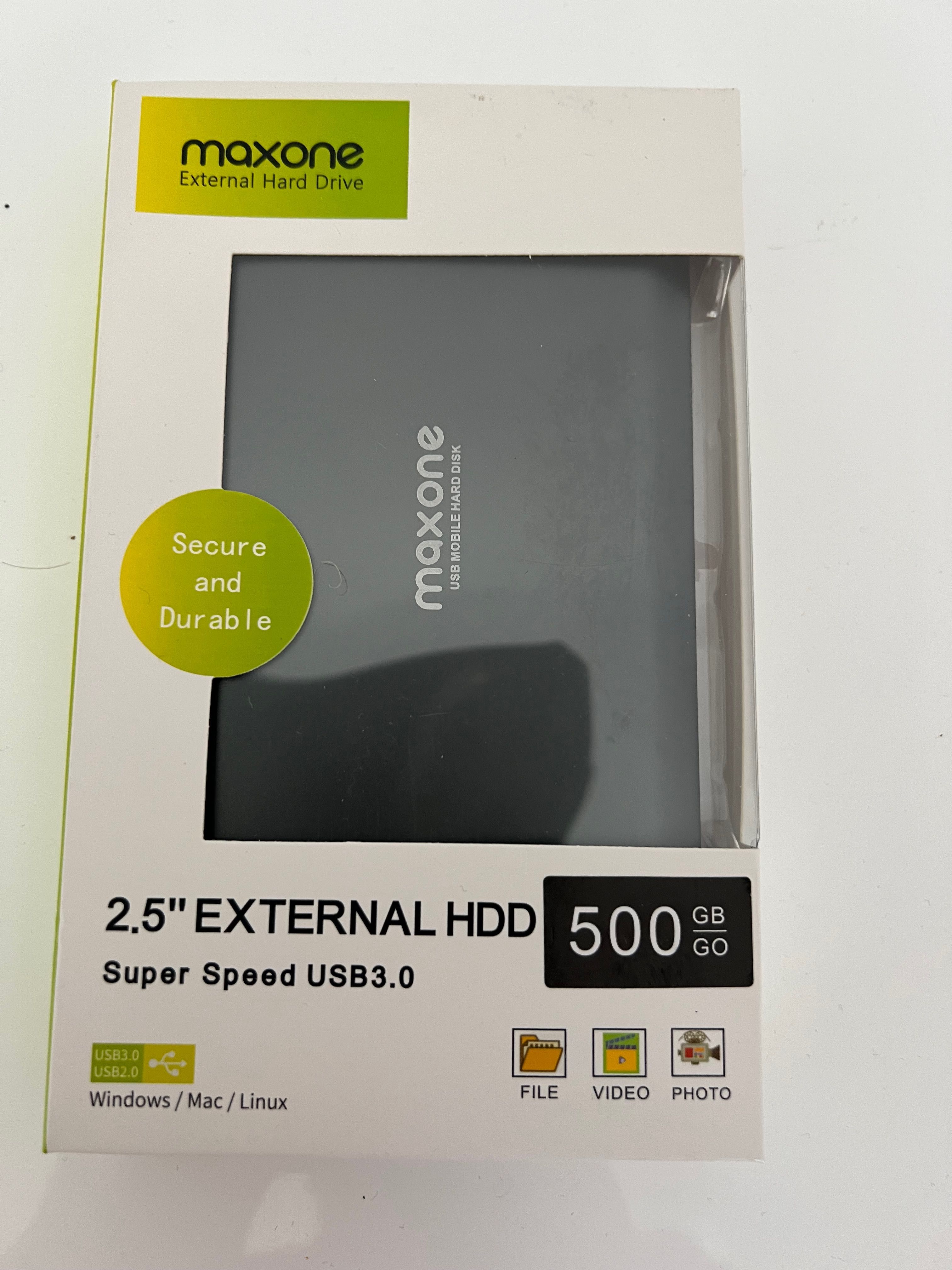 Hard disc extern 2,5 Maxone 500 GB