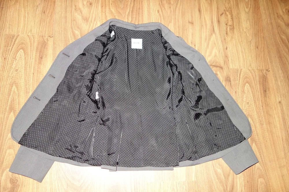 Sacou Dama Moschino, Marimea L, Gri, Stare excelenta