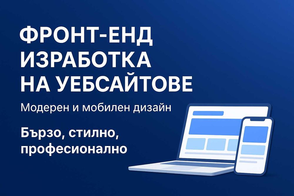 Фронт-енд дизайн и изграждане на уебсайтове