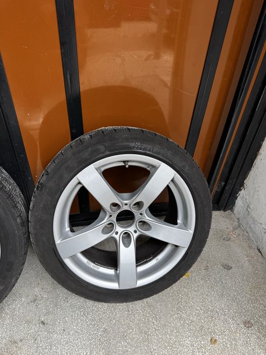 Лети джанти 17ки за БМВ 5x120 със зимни гуми 225/45/17 DOT 2222 BMW
