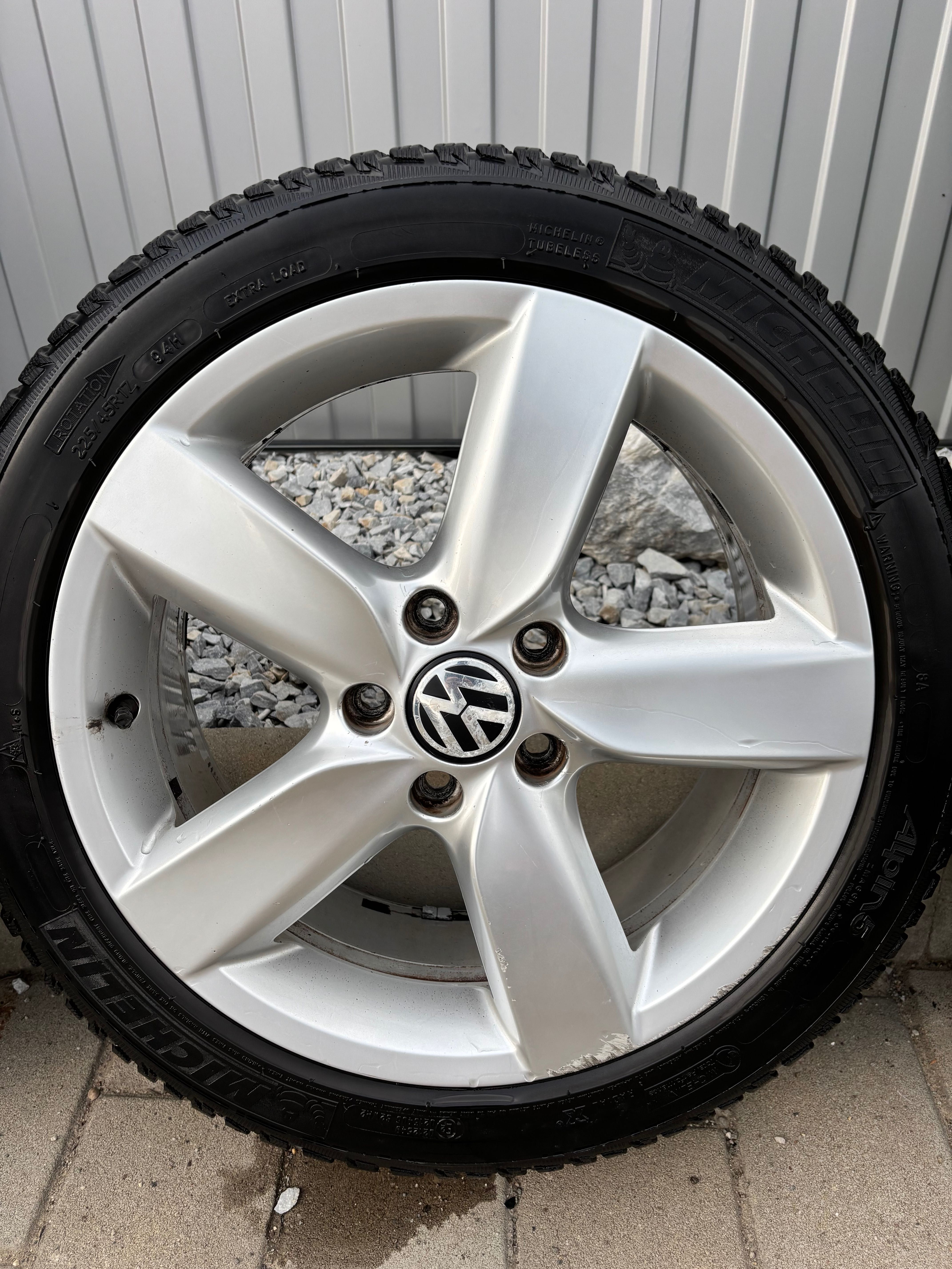 Jante vw golf 6 Borbet michelin alpin 5 225/45R17
