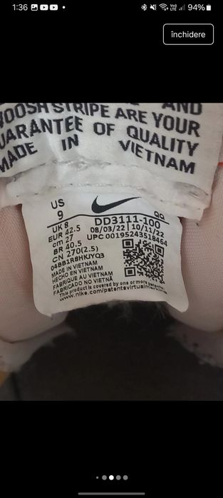 Nike Blazer Mid ’77 Jumbo Black/White