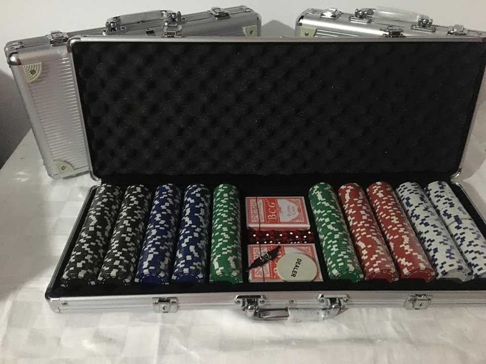 Trusa Poker 500 jetoane diplomat aluminiu Nou 11.5 g. SIGILAT!