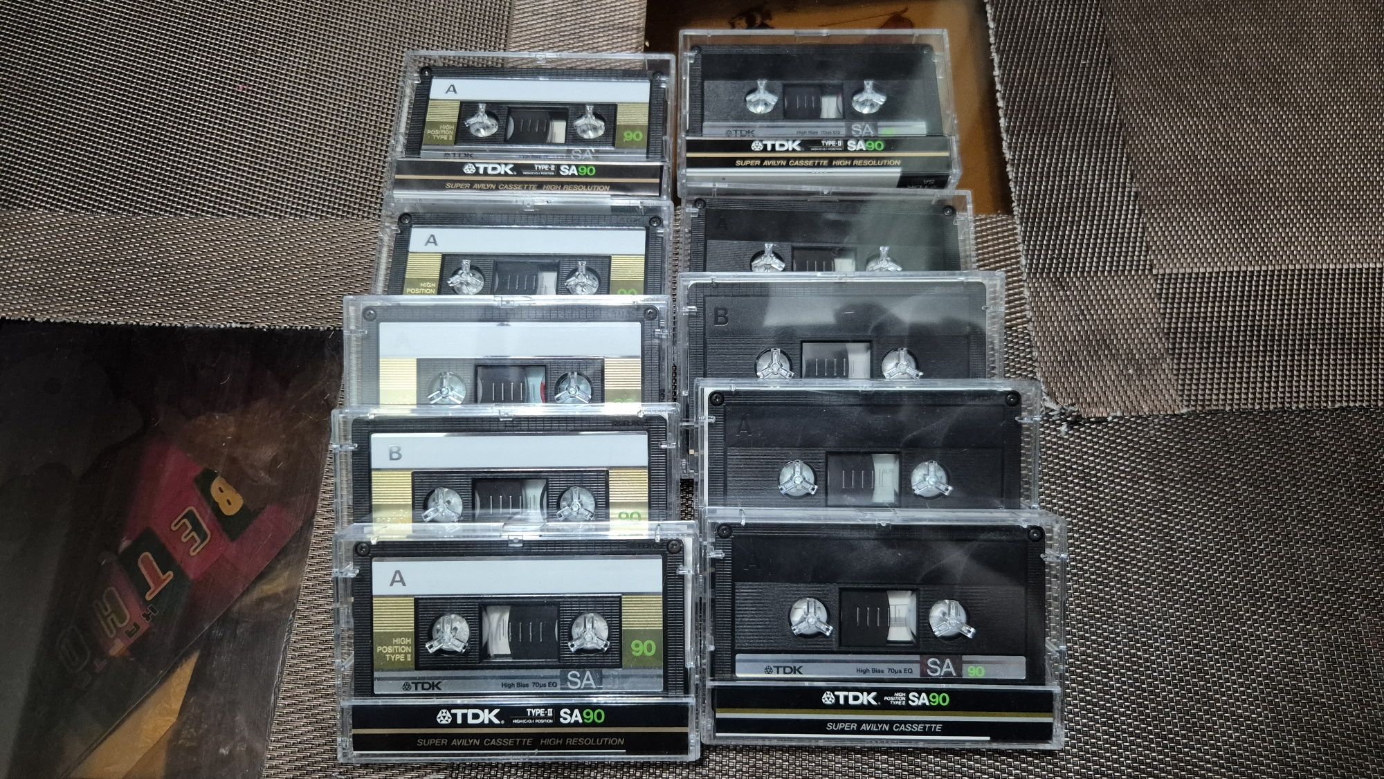 Кассеты TDK SA90 (Gold & Silver version)1987 г !! Цена 100$  за 10штук