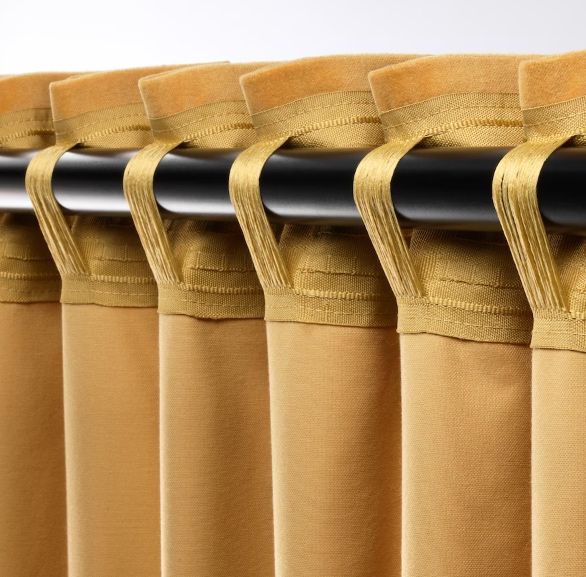 Draperie galbena semi opaca