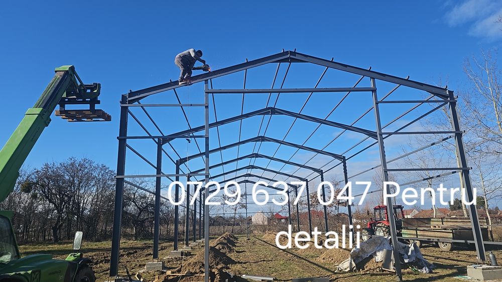 Hale metalice confecționate din europrofile ipe  or ce mărime la coman