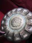 cadou rar bronz  lucrat manual Wicca Tray Plate sec. XX  semnata