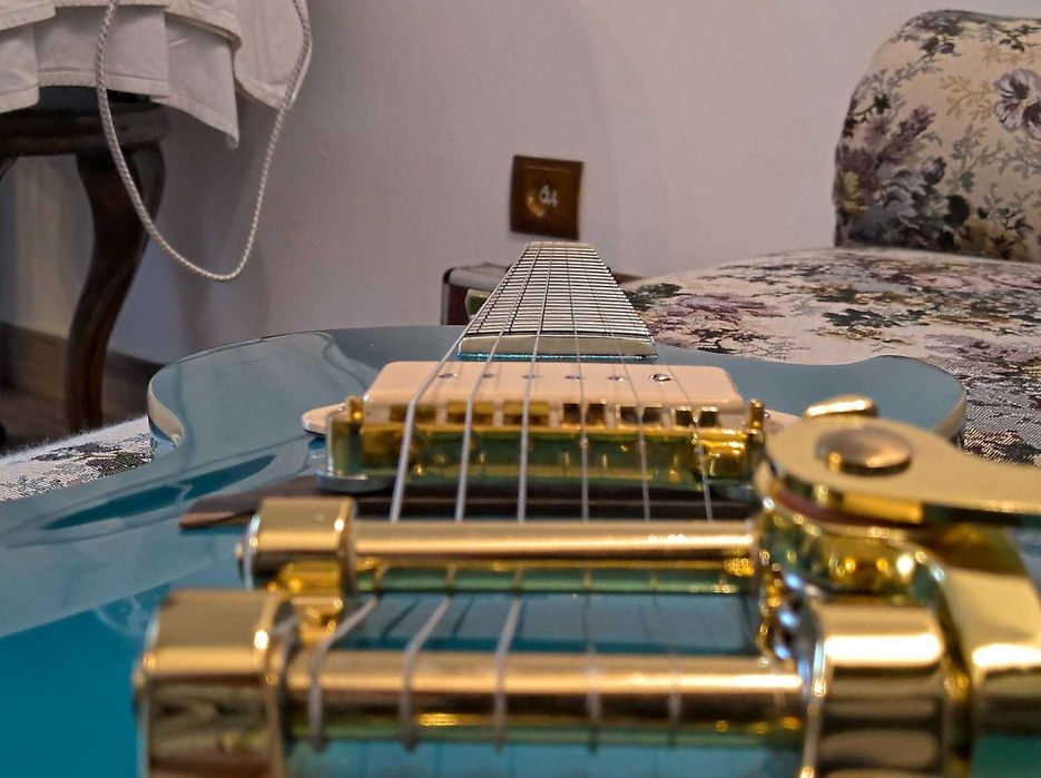 Les Paul chitara electrica lutier local single cut pickup P90 LP