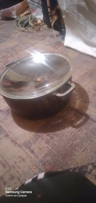 Казан на 5 л с крышкой в хорошем состоянии и качество