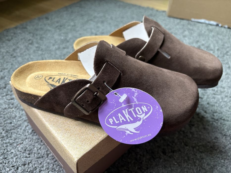 Велурени обувки тип Birkenstock