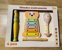 NOU sigilat set Montessori instrumente muzicale lemn