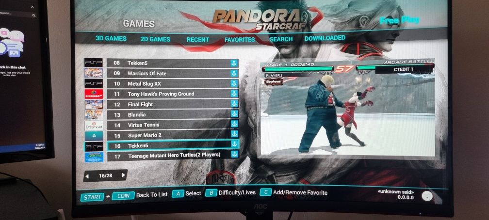 Retro Console game, Pandora ESports Box ретро конзолна игра