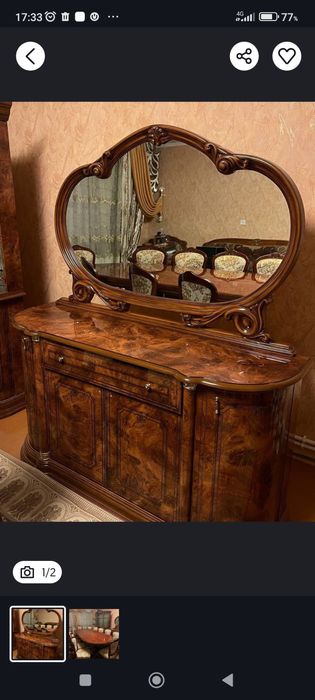 Kamplekt stol stul 12 talik, servant, kamot