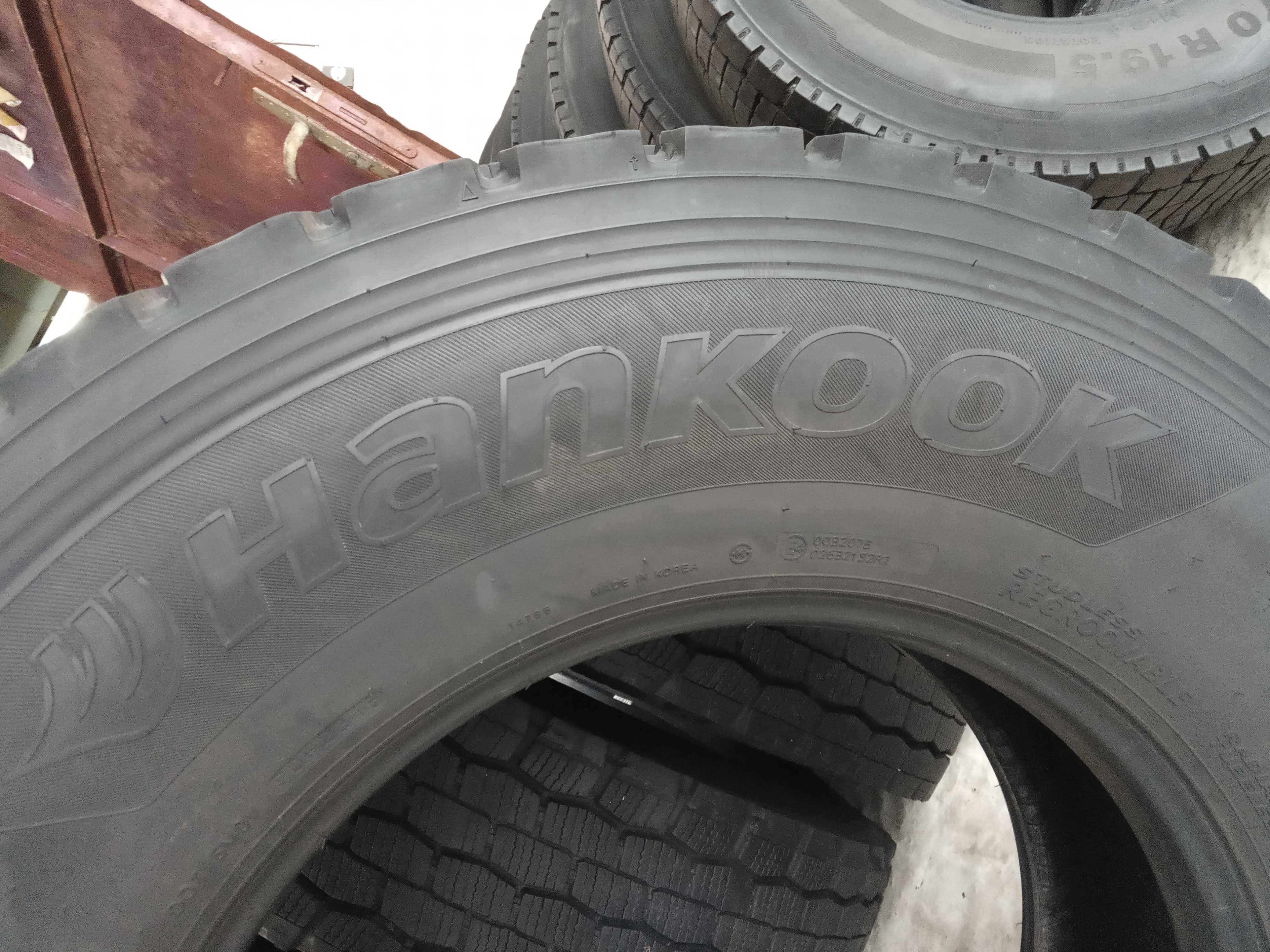 4 Тежкотоварни гуми 295/80R22.5 Hankook DWO7 152/148L M+S Madein Korea