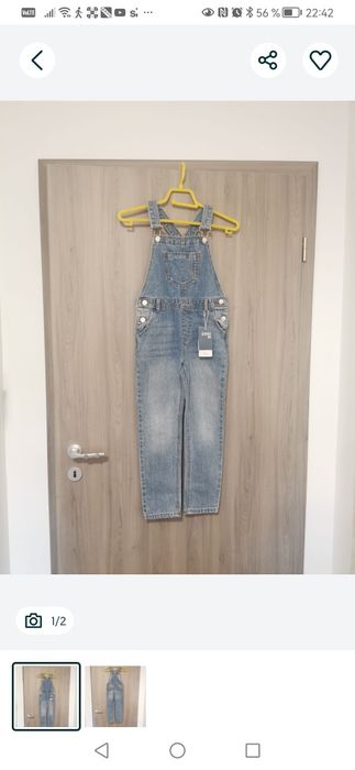 Salopeta Mango nouă cu etichetă, pentru 8 ani.