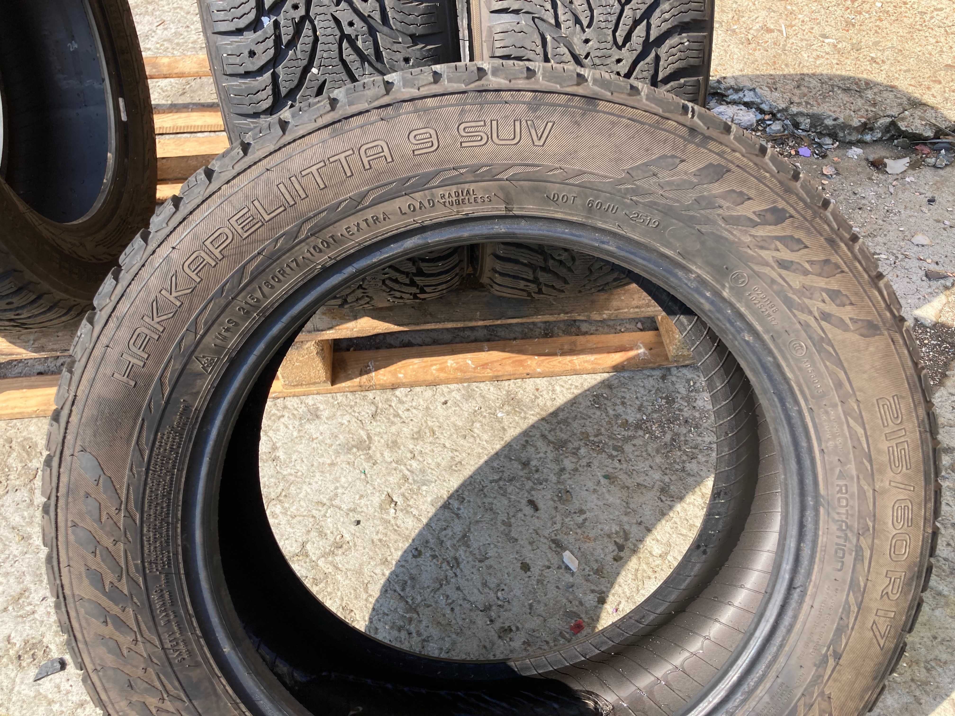 215/60/17 Nokian Hakkapelitta 2019г 8мм-8,5мм