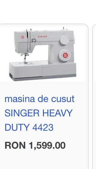 Masina de cusut electrica Singer 4432 nou