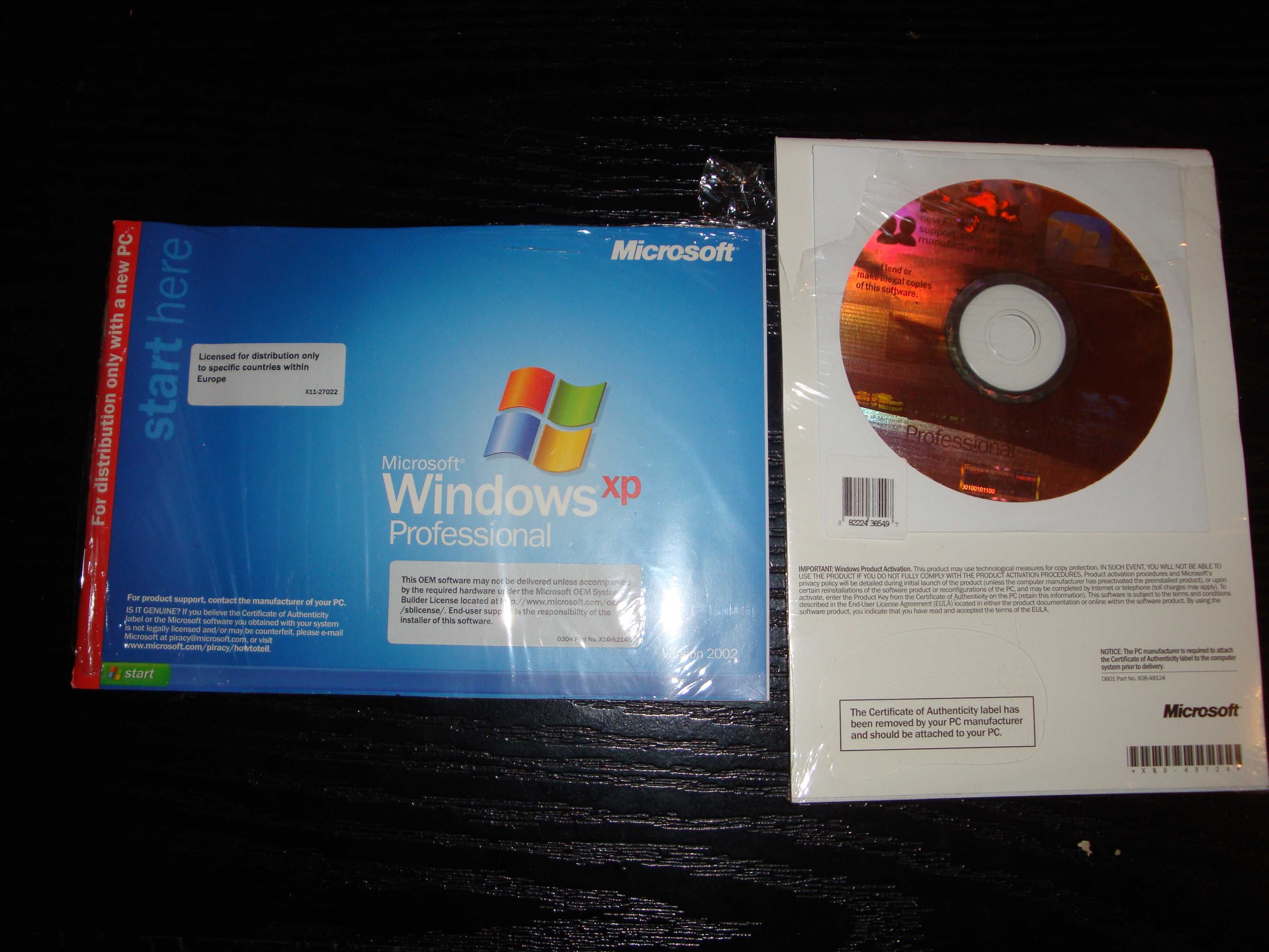 Pachet de colectie windows XP Profesional service pack 2 ver 2002 NOU