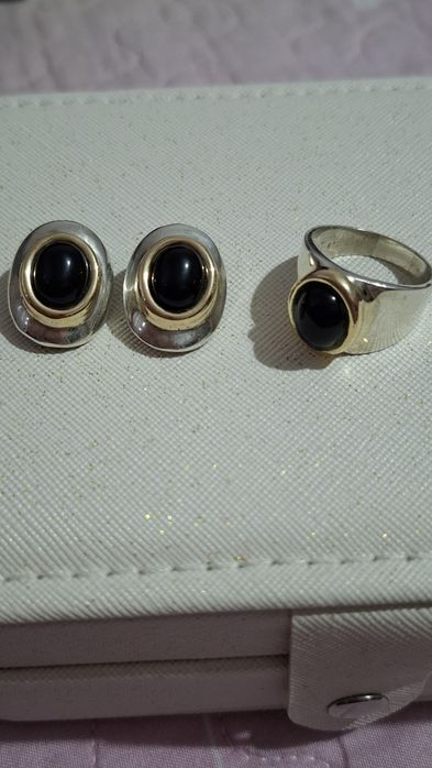 Set vintage aur 585 si argint 925