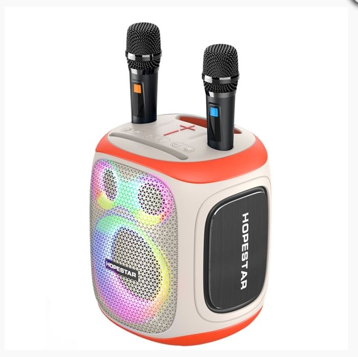 Boxă Portabilă Wireless Hopestar Party Pro + DOUĂ Microfoane CADOU