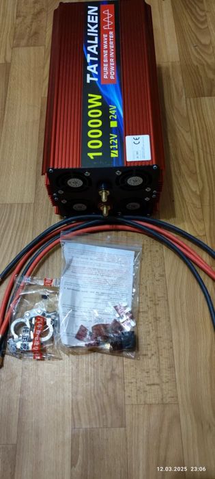 Invertor 12v, 10000w varf, 4000w constnat, undă sinusoidala pura.