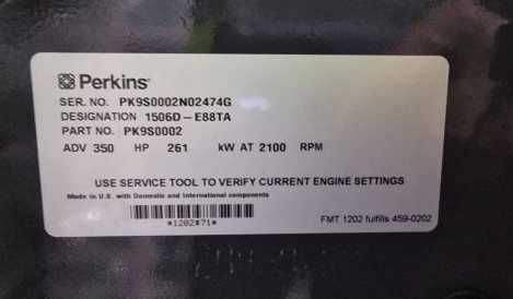 Vand motor nou PERKINS 1506D-E88TA / CAT C9 - Piese motor / PERKINS