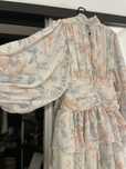 Rochie S, scurta, cu maneci, floral, The pineapple; nu Zara/ nu HM