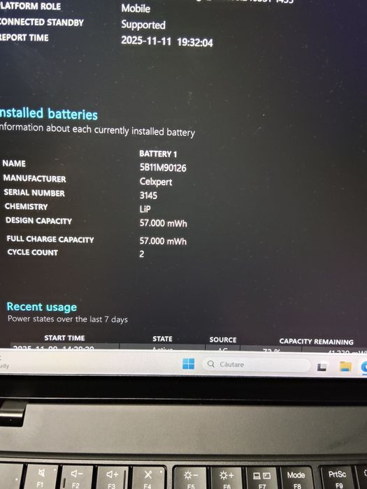 Laptop Lenovo Thinkpad T14 gen 6  core ultra 5-225u,32gb ddr5 ,ssd 256