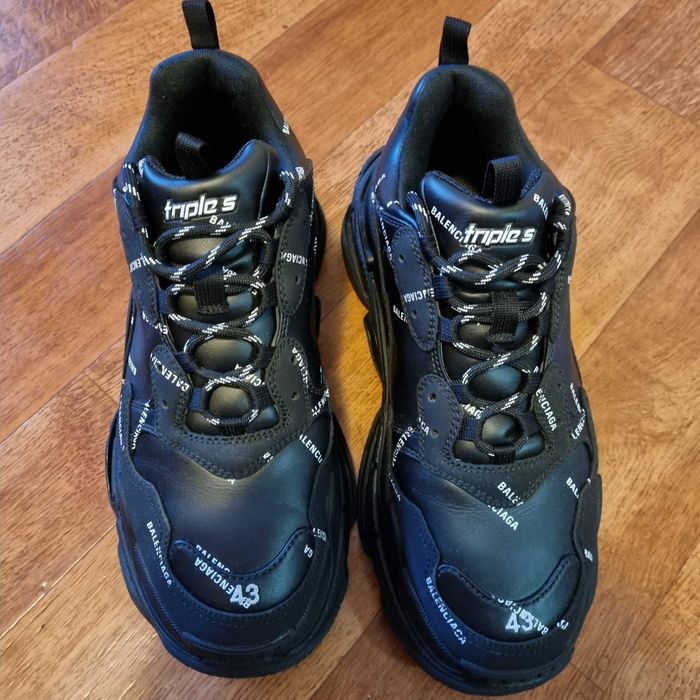 Balenciaga Triple S Black - Оригинални - Размер 43 - Отлично състояние