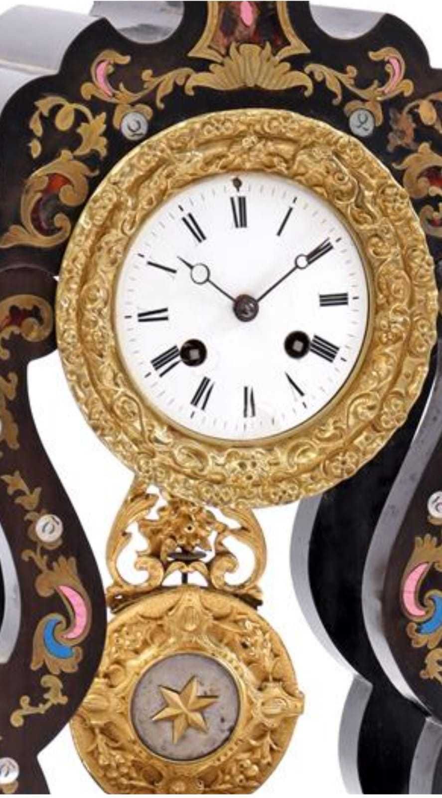 Антикварные большие каминные часы,Франция 1855/60