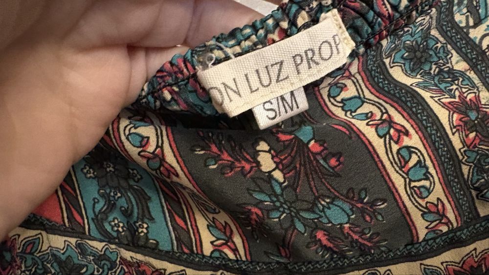 Асиметрична шарена пола р-р S/M