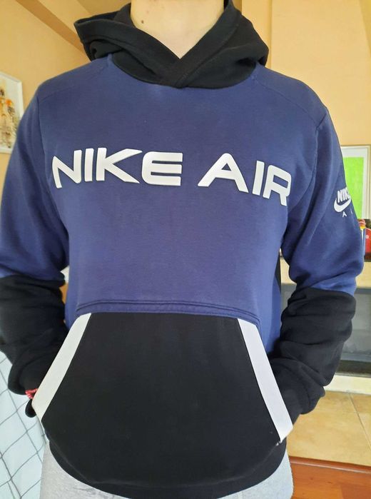 Худи NIKE air fleece blue/black като НОВО