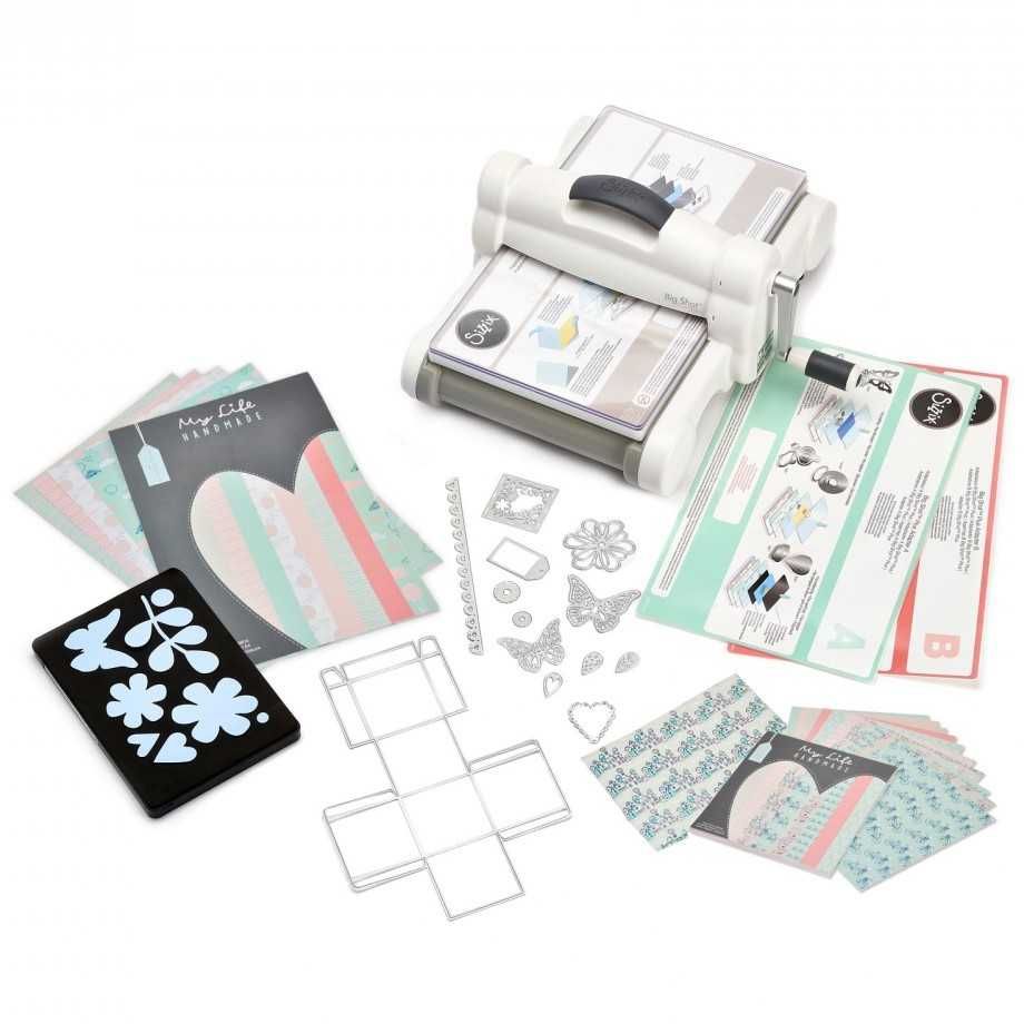 Presa Sizzix Big Shot Plus Starter Kit A4, matrite,  accesorii