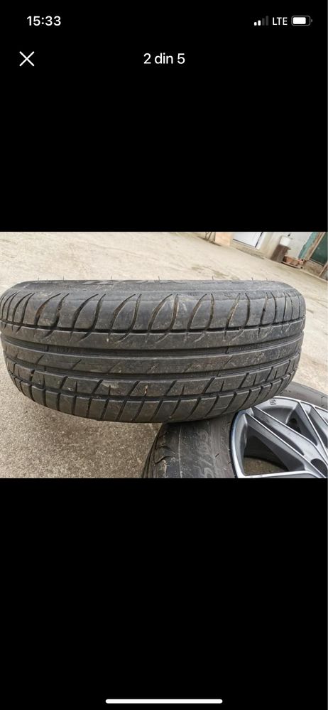 4 buc de vara cu jante 195/65 r15 dim la jante 5x110