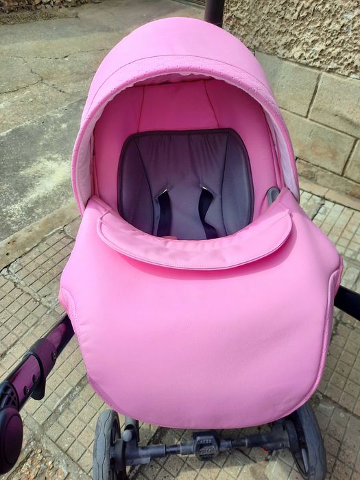 Розова детска количка Baby merc