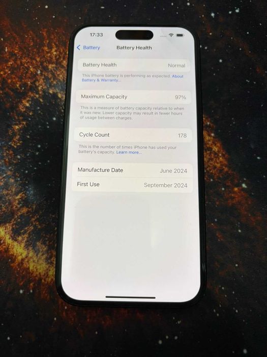 IPhone 15 със гаранция 97 % батерия