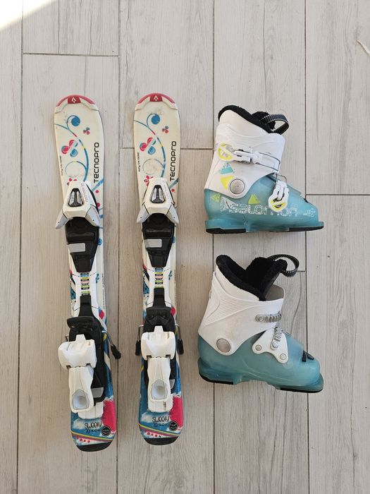 Pachet schiuri copii 3-5 ani (70cm ) + clăpari