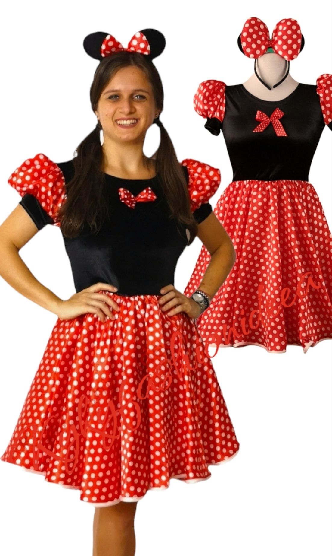 Costum Minnie mouse ,rochie costum animatori ,recuzita foto