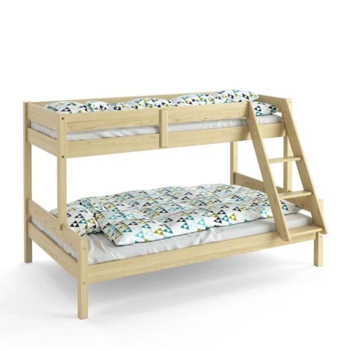 Pat etajat lemn 80x200. 120x200