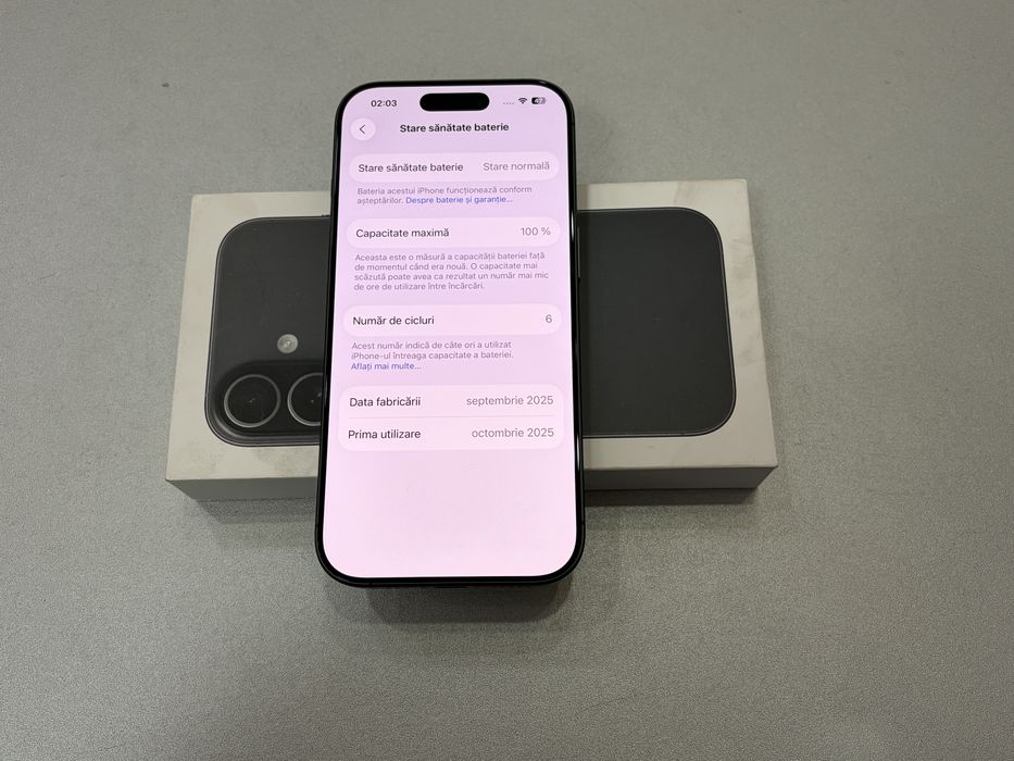 Iphone 17, 256 gb, Black, la cutie