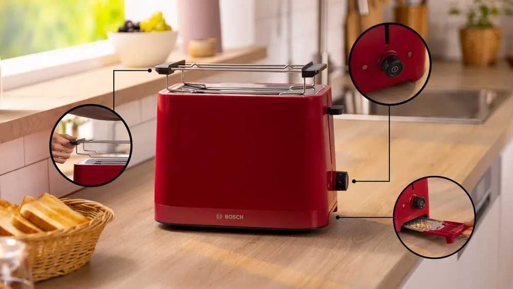 Prajitor paine toaster Bosch TAT3M124 oprire automata - SIGILAT !!!