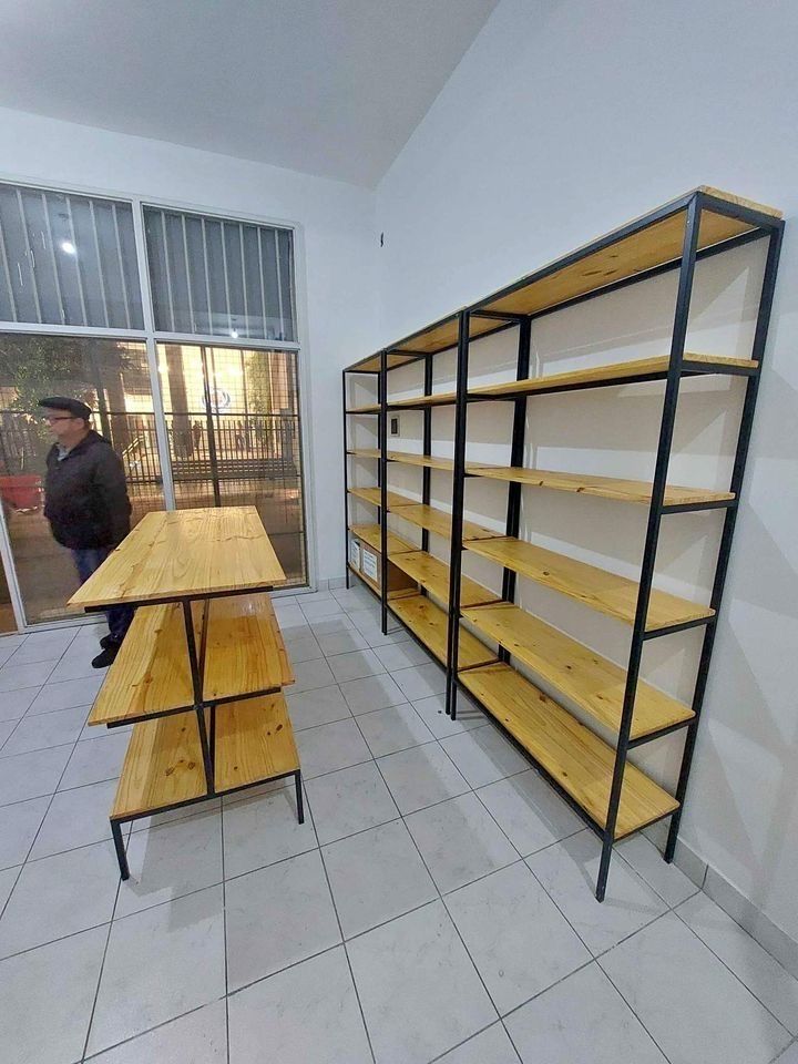 Лофт стеллаж, Стеллажи в стиле лофт, Лофт полкалар, Лдсп полки Стеллаж