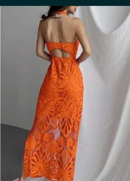 Бяла рокля  дантела, Дълга рокля дантела, Черна рокля, Оранжева дантел