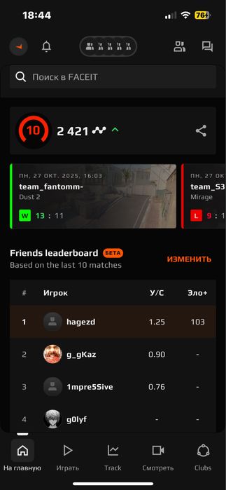 FACEIT 10LVL (2400elo ) +PRIME CS 2