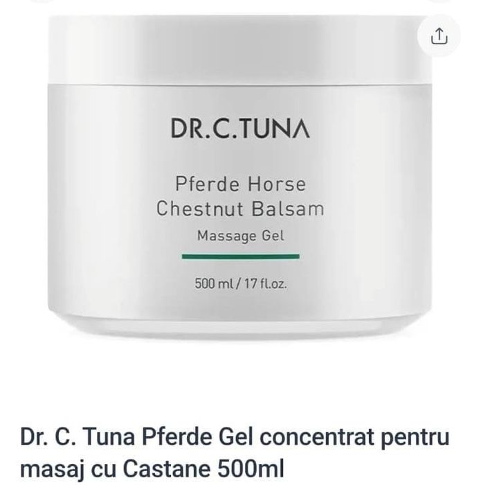 Set de 2 bucati de Gel concentrat de masaj cu castane