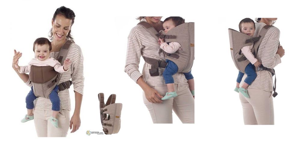 Marsupiu 3 in 1 anatomic Jane Dual Bronz rucsac ham bebelus fata spate