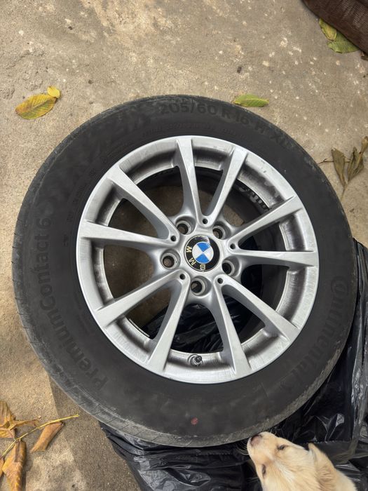 Jante  originale BMW  cu anvelope Continental 205 60 R16